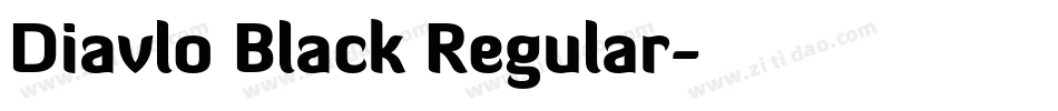 Diavlo Black Regular字体转换